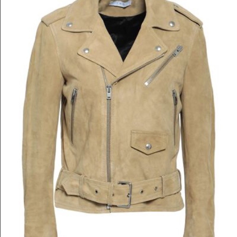 Iro Tan suede guape moto jacket